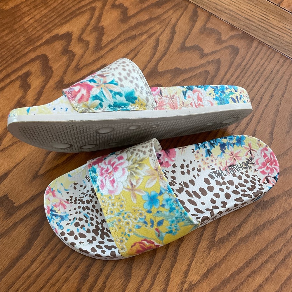 Johnny Was Wildflower Pool Slides, Women’s Sz 6M - Picture 3 of 10